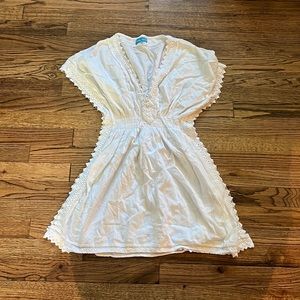 White cotton Beach Blouse/cover up.